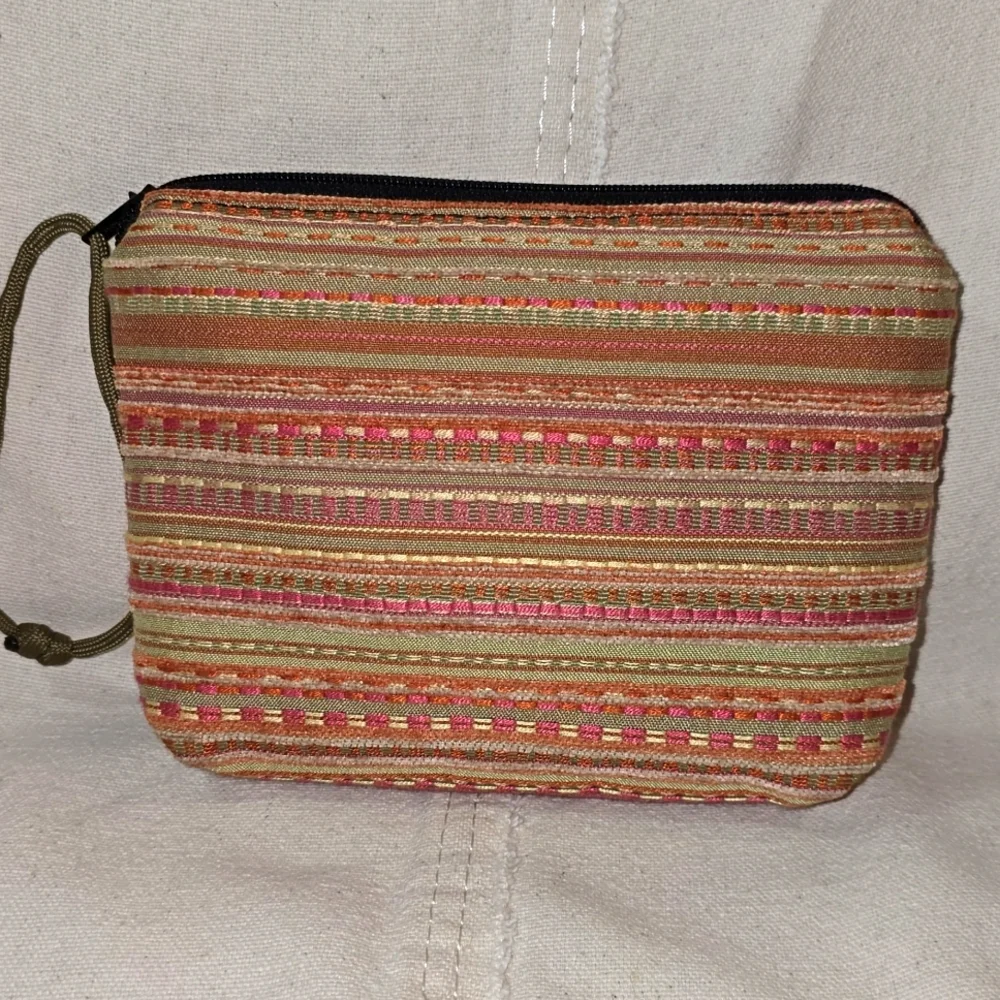 MC Coin Purse with double-sided pattern, boho wristlet